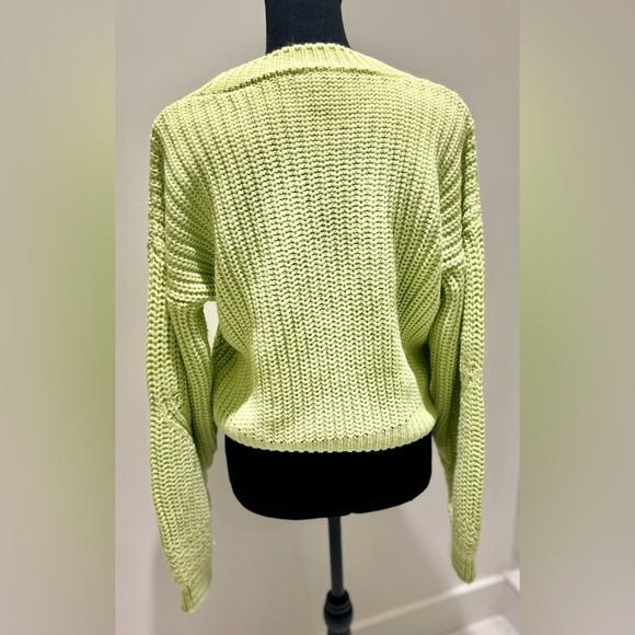TopShop lime green sweater - Picture 4 of 6